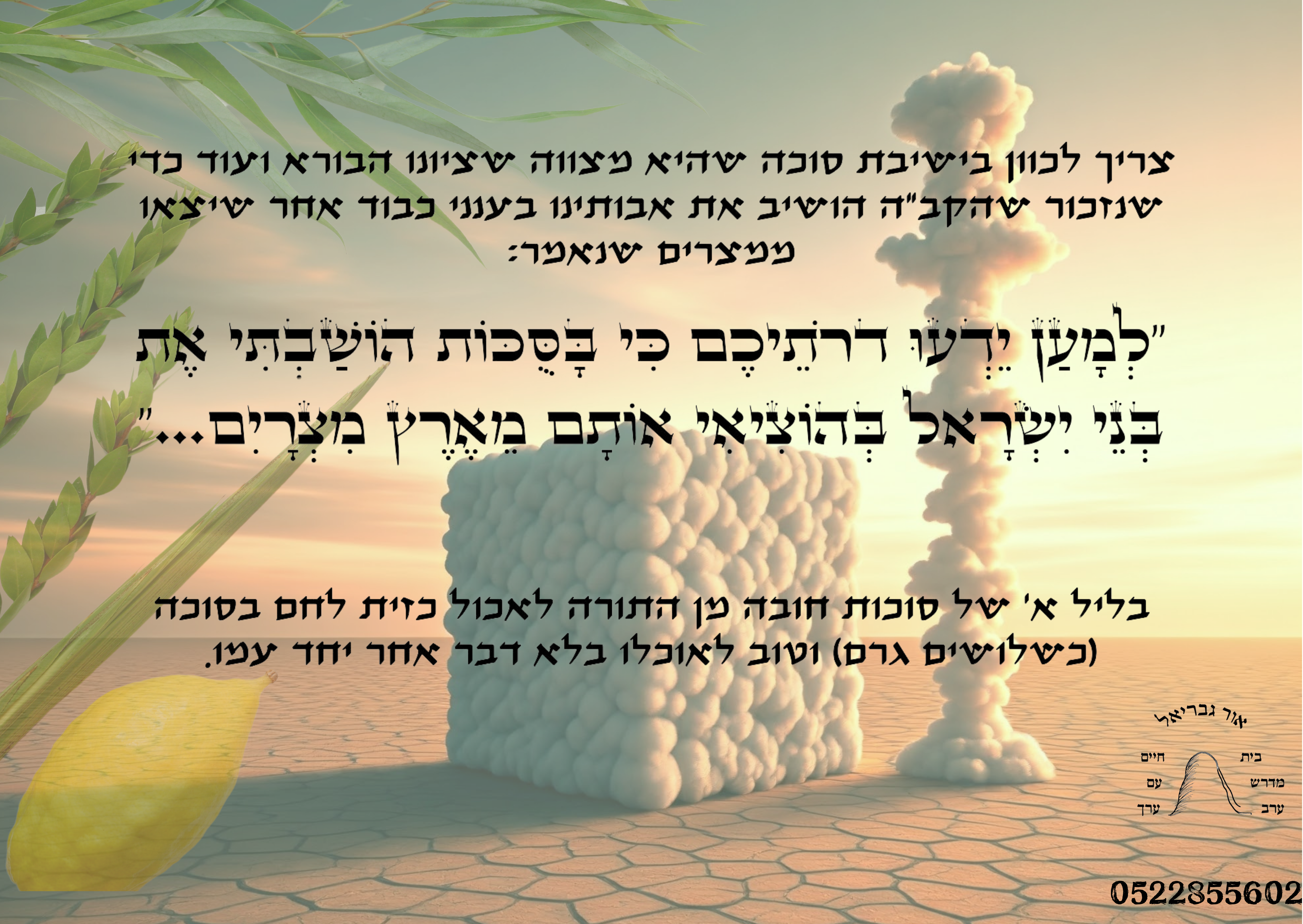 פוסטר לסוכה